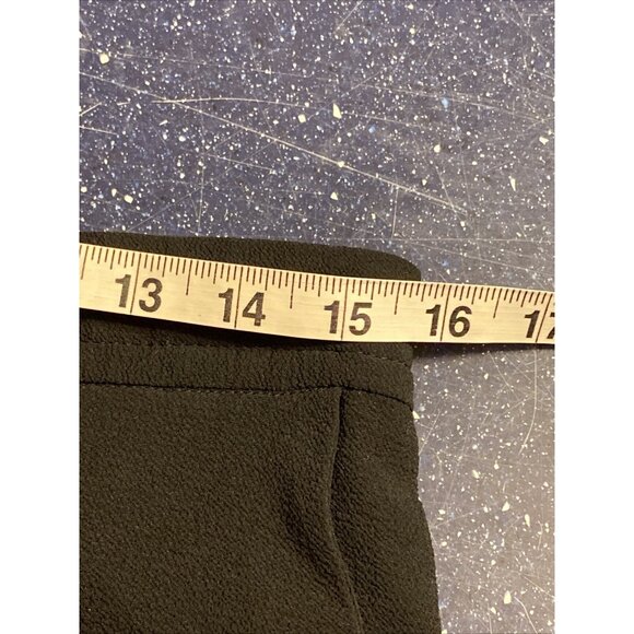 Zara Jogger Tuxedo Stripe Black Elastic Waist Semi Sheer Drawstring Wms Sz M - Picture 9 of 11